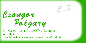 csongor polgary business card